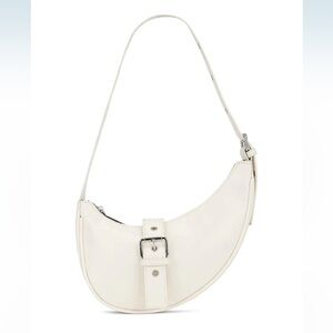REVOLVE White Crescent Shoulder Bag